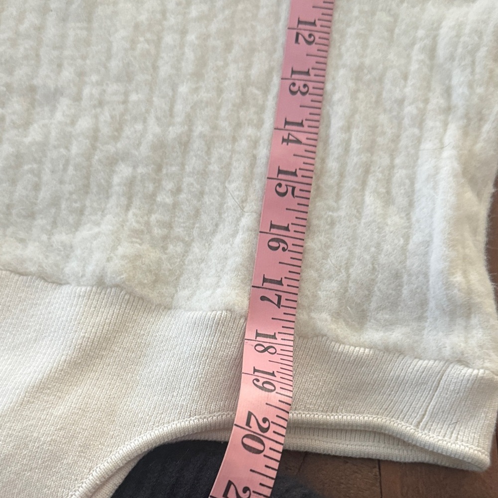 Free People Ivory Ribbed Sweater - Picture 8 of 9